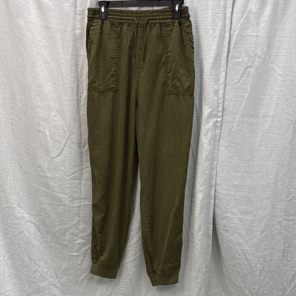 BlankNYC Olive Green Lyocell Jogger Pants, Women’s Large
